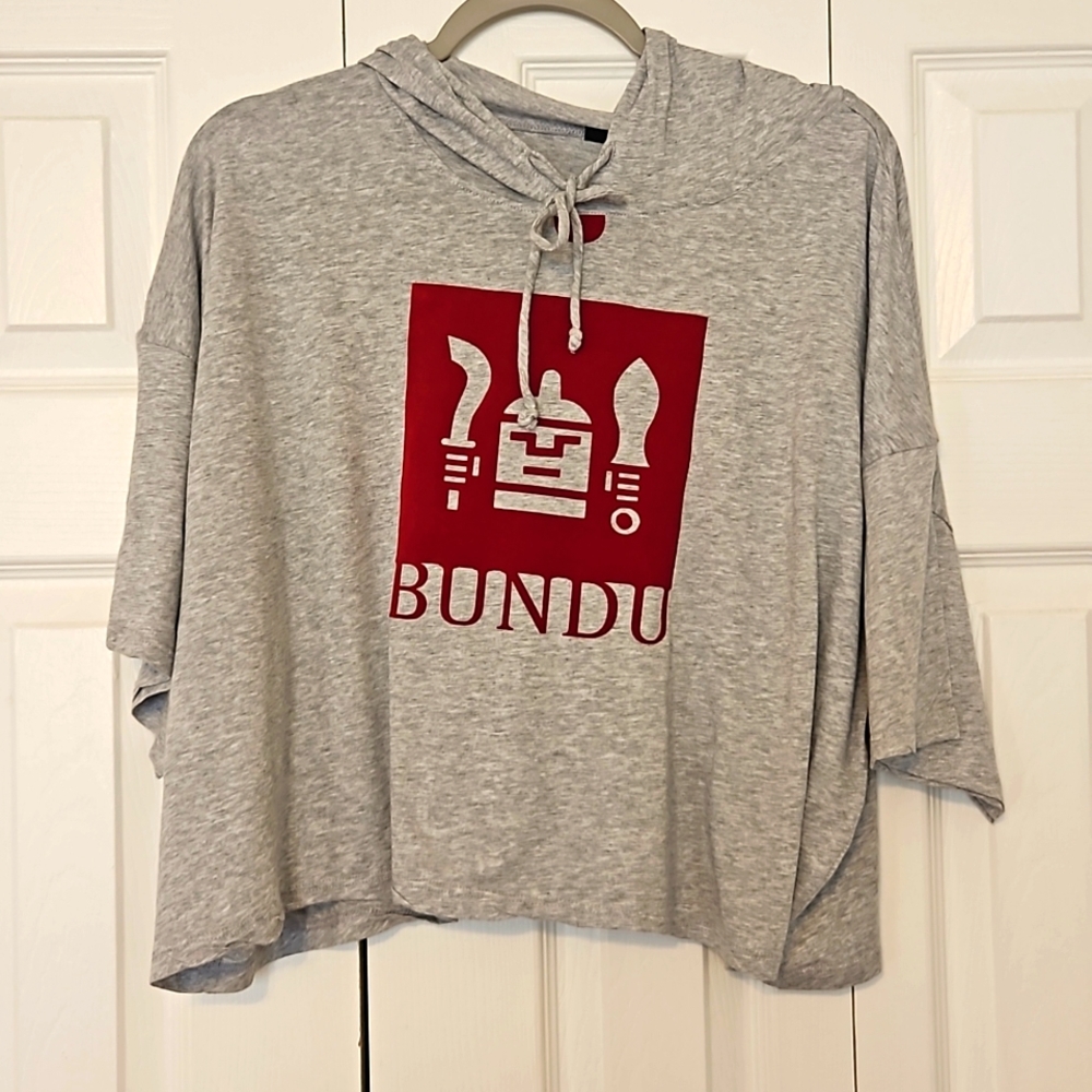 Bundu tribe Hooded crop top